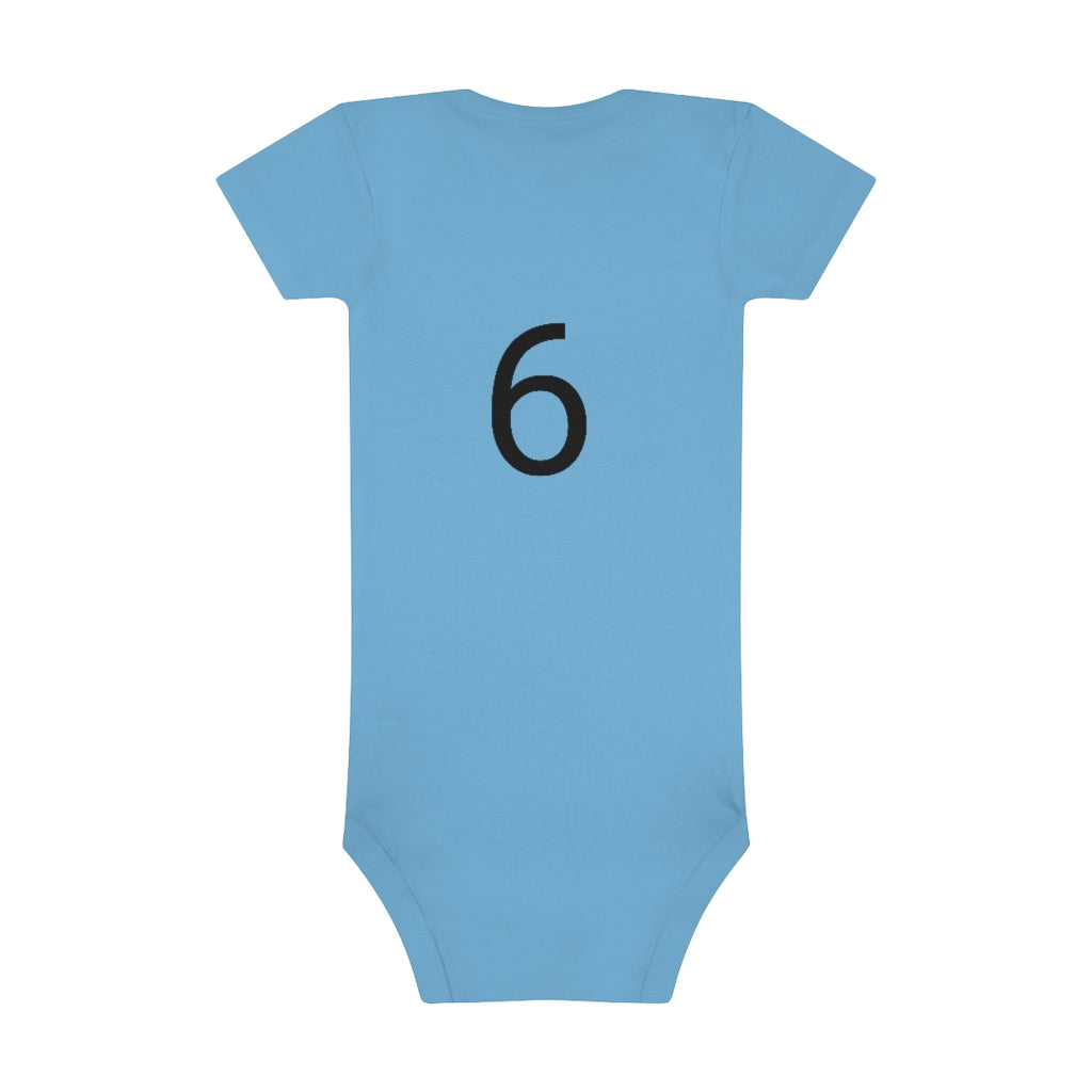 Detroit Collegiate Arch Onesie / Ocean / Baby/Newborn